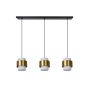 Lucide hanglamp Firmin, 3-lichts mat goud/messing