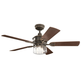 Elstead lighting plafond ventilator  Lyndon Patio-52-OZ incl. afstandsbediening
