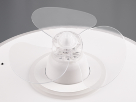 Trio lighting plafond ventilator Nybro led, wit incl. afstandsbediening 50 cm