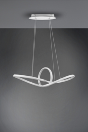 Trio lighting hanglamp Sansa led, mat wit met switch dimmer