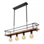 Lucide hanglamp Milonga, 4-lichts zwart