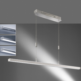 Fischer&honsel hanglamp Vitan TW led, mat nikkel incl. pushdimmer