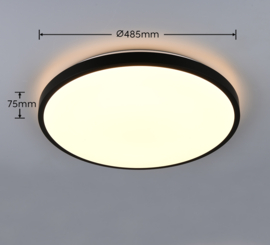 Trio lighting plafondlamp Slope led, zwart