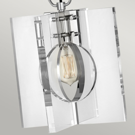 Hanglamp Ludlow, 1-lichts mat nikkel