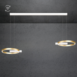 Escale hanglamp Midnight double led · 40 cm (174 cm) Funk wit-goud