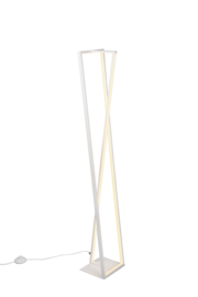 Trio lighting vloerlamp Edge led, mat wit