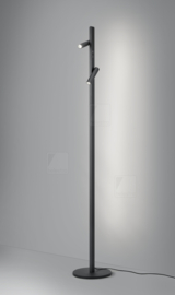 Helestra vloerlamp Metis led, mat zwart senso dimmer