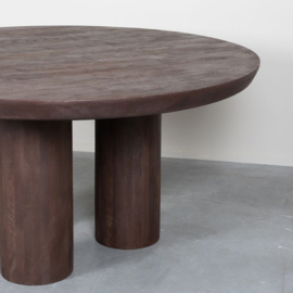 Label 51 Eettafel Olly, espresso mangohout 150 cm