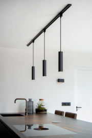 Lucide TRACK FLORIS Hanglamp - 1-fase Railsysteem / Railverlichting -zwart