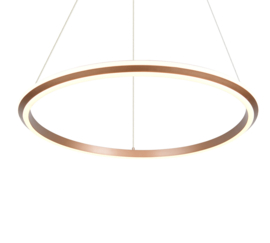 Trio lighting hanglamp Amador led, mat bruin 75 cm