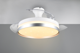 Trio lighting plafond ventilator Lindberg led, titaan incl. afstandsbediening 100 cm