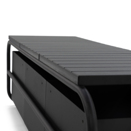Spinder design Astoria halbank - zwart / mdf zwart