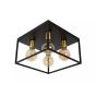 Lucide plafondlamp Ruben, zwart 36 cm