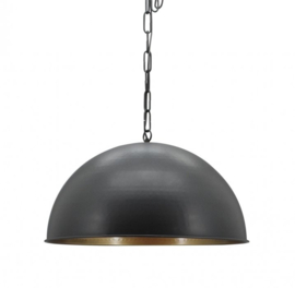 Toplicht hanglamp Lennox large black - inside bronze  60 cm