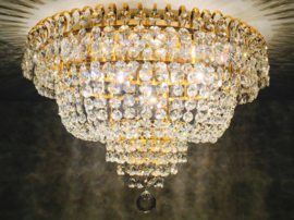 Light trend plafondlamp Crystal, goud 50 cm