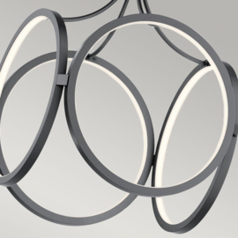 Elstead lighting hanglamp Ciri led, zwart