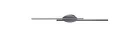 Bopp leuchten plafondlamp Dual led, 2-lichts antraciet