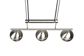 Trio lighting hanglamp Fletcher,  3-lichts mat nikkel