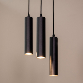 Label 51  hanglamp Ferroli, 3-lichts zwart