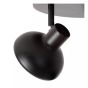 Lucide plafondspot Sensas led, 3-lichts zwart
