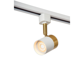 Lucide TRACK FLORIS Railspot - 1-fase Railsysteem - 1xGU10 - Wit/goud