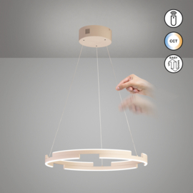 Fischer&Honsel  hanglamp Circly led, zandkleurig