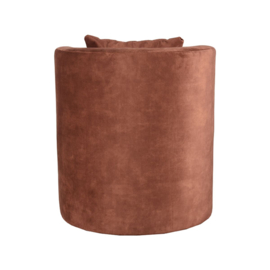 Label 51 fauteuil Evy, stof velours rust