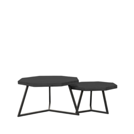 Label 51 Salontafel Figure, set zwart mangohout