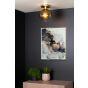 Lucide plafondlamp Marius, mat goud-messing