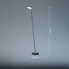 Fischer & Honsel vloerlamp Dent led, 1-delig zwart