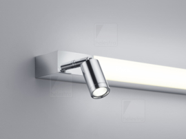 Helestra wandlamp Nero led, chroom 120 cm