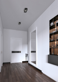 Helestra plafondspot Cas led, 2-lichts mat zwart
