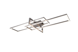 Trio lighting plafondlamp Salinas led, mat nikkel