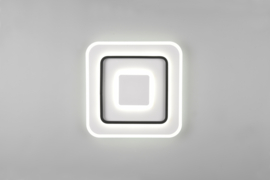 Trio lighting plafondlamp Jora led, wit incl. switch dimmer 41 cm vierkant