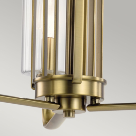 Elstead lighting hanglamp Kimrose, 3-lichts mat messing
