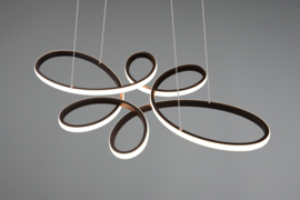 Trio lighting hanglamp Fly led, zwart