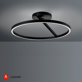Escale plafondlamp Vision led, zwart incl. casambi