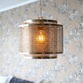 By Rydéns hanglamp Hermine, mat messing incl. licht bron