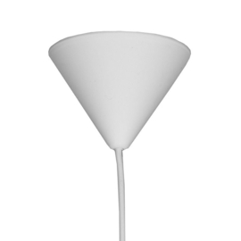 Label 51 hanglamp Twist L, wit vlas