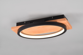 Trio lighting wandlamp Barca led, mat zwart incl. switch dimmer