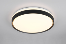 Trio lighting plafondlamp Spacy led, mat zwart incl. afstandbediening