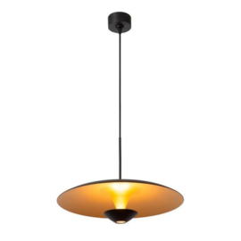 Lucide  hanglamp Kenneth led, zwart mat goud 40 cm