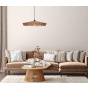 Lucide hanglamp Yunkai, naturel 70 cm