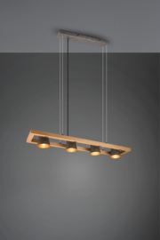 Trio lighting hanglamp Bell, antiek nikkel
