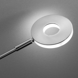Fischer & Honsel vloerlamp Dent led, mat nikkel