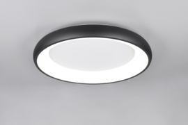Trio lighting plafondlamp Cardona led, mat zwart incl. switch dimmer 62 cm