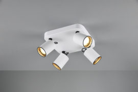 Trio lighting plafondspot Pago led, 4-lichts wit incl. lichtbron