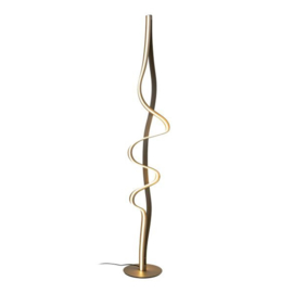 Lucide LAMBADA - Vloerlamp - LED Dimb. - 1x38W 2700K - Mat Goud / Messing