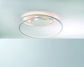 Bopp leuchten plafondlamp AT led, geborsteld aluminium 45 cm