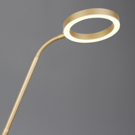 Trio lighting vloerlamp Willis led, 2-lichts mat messing